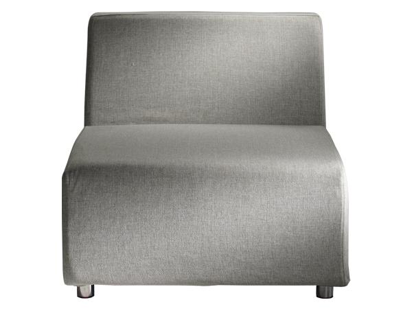 Brighton Armless Chair, Sand, Straight (CESS-135) -- Trade Show Rental Furniture 