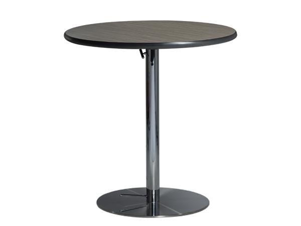 CECA-014 | 30" Round Cafe Table w/ Madison Gray Acajou Top and Hydraulic Base -- Trade Show Furniture Rental