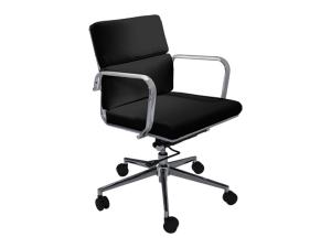 CEOC-018 | Ace Mid Back Chair, Black -- Trade Show Rental Furniture